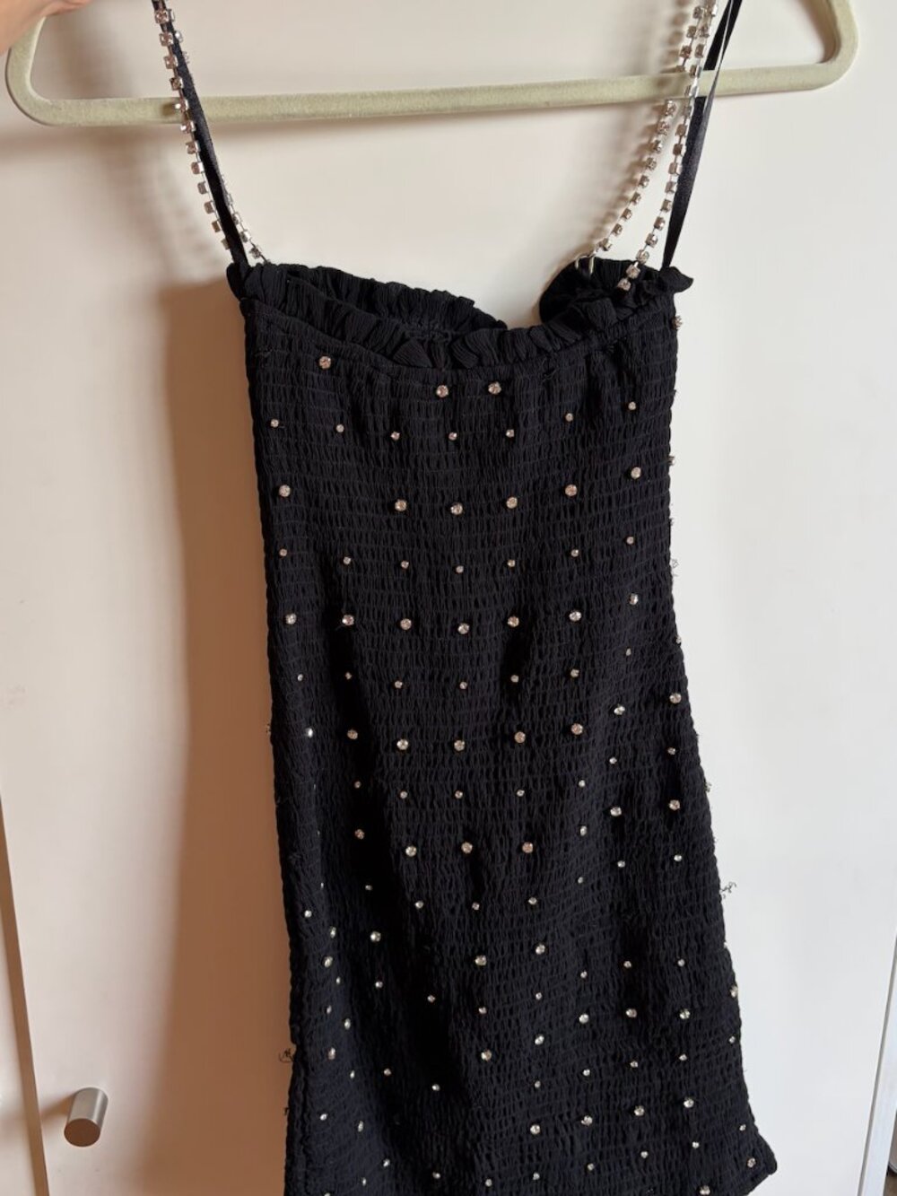retrofete Adara Dress Black Mini Crystal Embellished - Picture 2 of 3